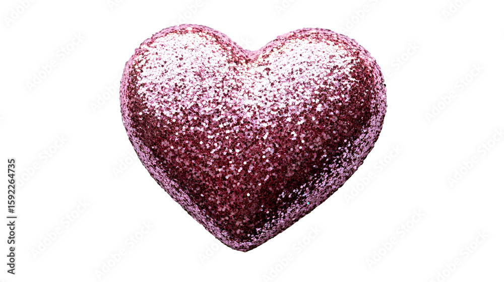 Fototapeta premium glitter heart png