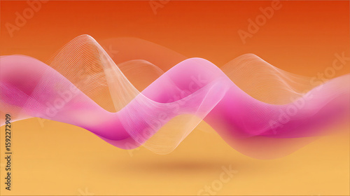 create abstract artwork featuring delicate winding thin lines against clean background