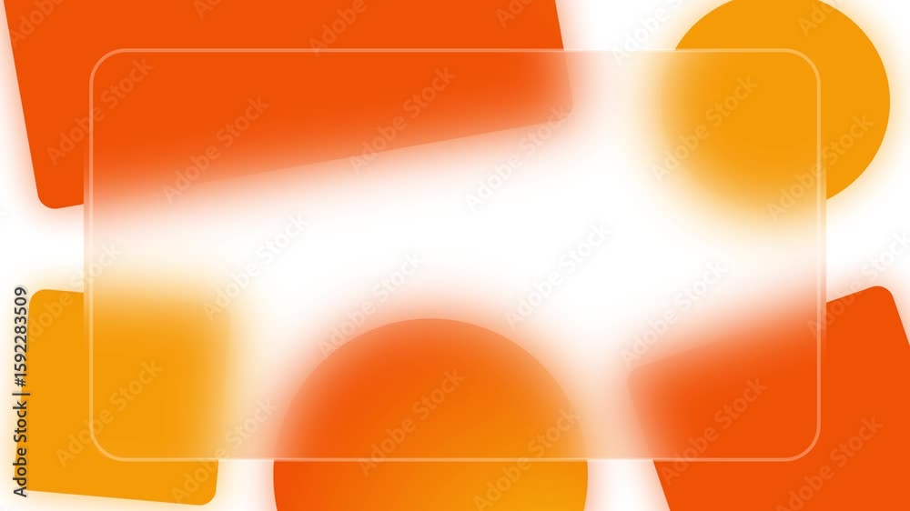 orange presentation background in white, template modern animation, square and circle powerpoint templates, for education, banner business, 