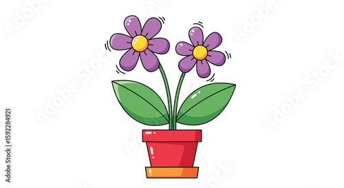 Delightful potted flowers bringing vibrant color and joy to your space throughout the seasons