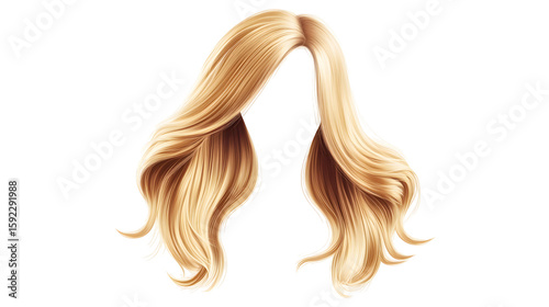 Obraz na płótnie blonde wig png