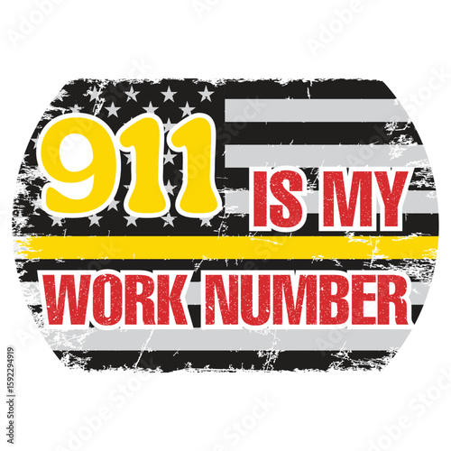 "911 Dispatcher Quote Design – Calm Voice in Chaos | Merch Ready Vector for T-Shirt, Mug, Tote Bag, Hoodie & More"