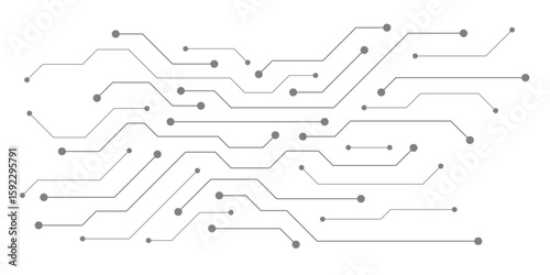 abstract white circuit board background