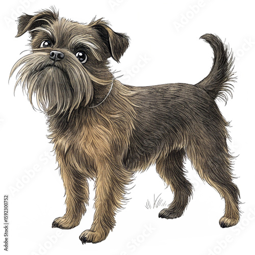 Happy Schnauzer dog with trimmed beard and bushy eyebrows