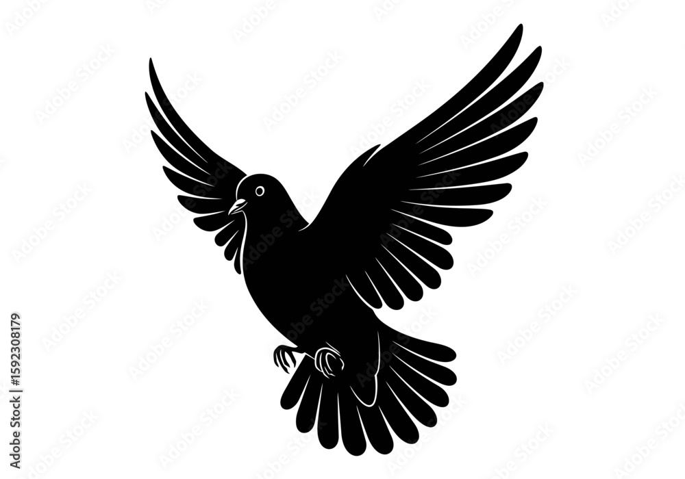 Obraz premium vector illustration of a bird
