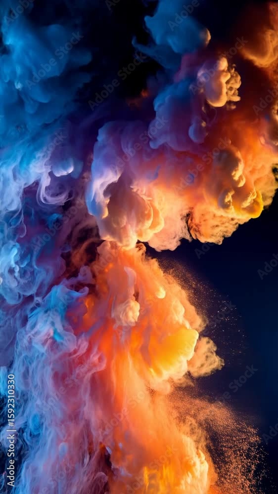 Explosión de Humo de Colores en Cámara Lenta | Arte Abstracto Visual