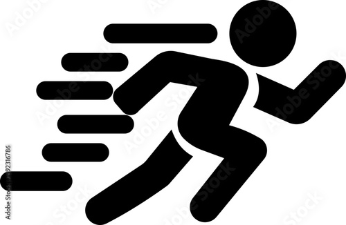 image displays of running and walking icon. often used to symbolize movement fitness or activity in various contexts workout modes or goals related to speed progress or routes web design infographics