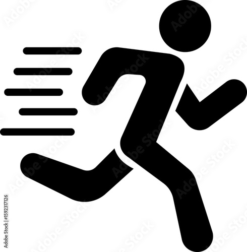 image displays of running and walking icon. often used to symbolize movement fitness or activity in various contexts workout modes or goals related to speed progress or routes web design infographics