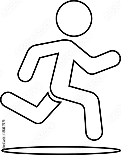 image displays of running and walking icon. often used to symbolize movement fitness or activity in various contexts workout modes or goals related to speed progress or routes web design infographics