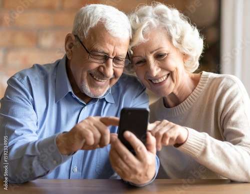 Elderly Person Learning to Use Smartphone at Home with Natural Light and Emotions