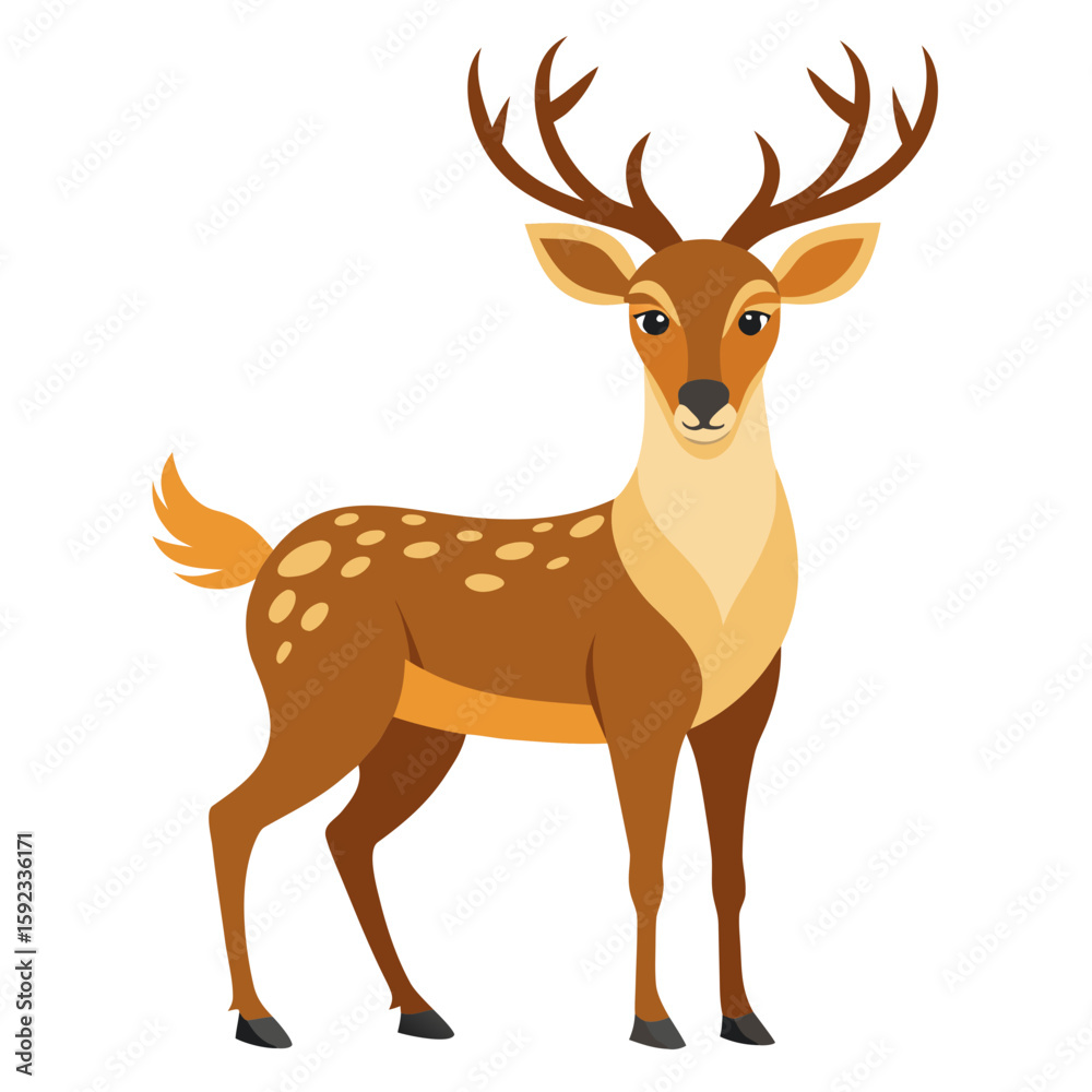 Fototapeta premium deer vector illustration