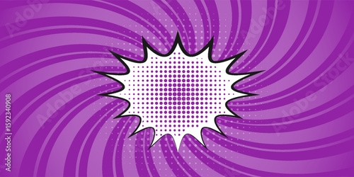 Yellow and purple violet vector burst retro background