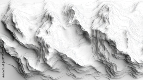 Abstract mountain range illustration