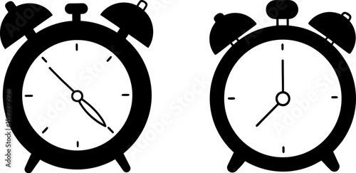 Alarm clock vector art, alarm clock art, clock vector art design, Vector of modern clocks art, alarm clock isolated