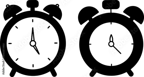 Alarm clock vector art, alarm clock art, clock vector art design, Vector of modern clocks art, alarm clock isolated