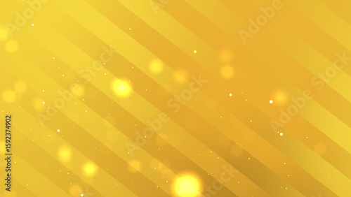 bokeh yellow background with glitter particle