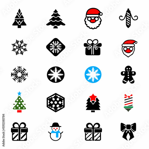 Christmas Silhouette Vector Pack for Holiday Design