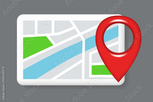 Free Download City map. Vector illustration isolated on gray background. - GFXLoad