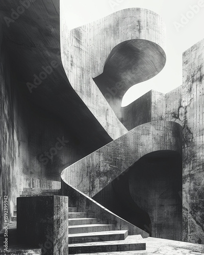 Monochromatic typographic design, sans-serif letter, single word layout, mousse color scheme