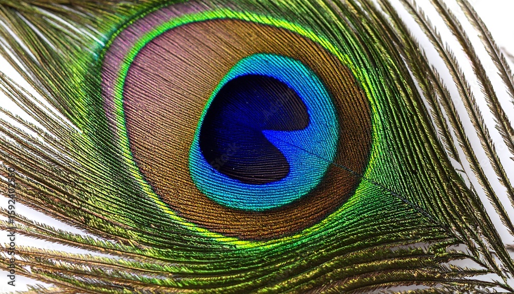 Obraz premium Close-up peacock feather