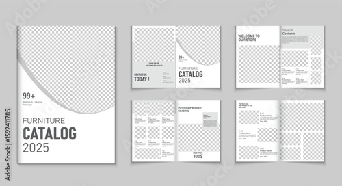 Modern and professional catalog design template