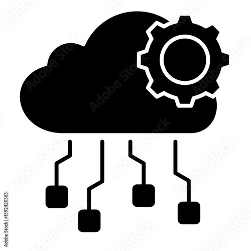 Cloud Computing  Icon Element For Design