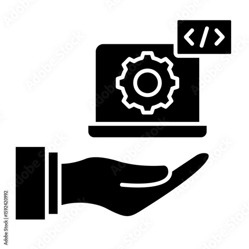 Digital Services  Icon Element For Design