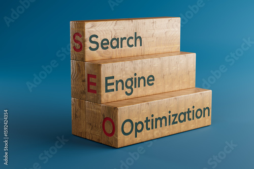 Wallpaper Mural SEO meaning. Search Engine Optimization Explained On wooden blocks Torontodigital.ca