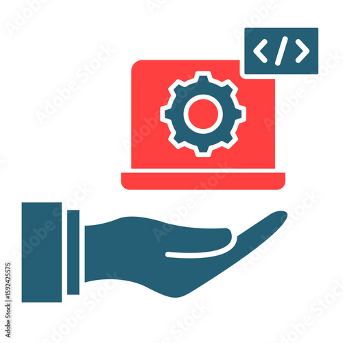 Digital Services  Icon Element For Design