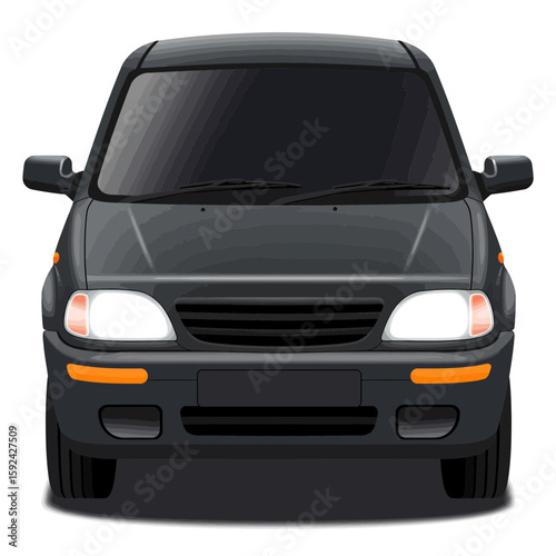 car on white background