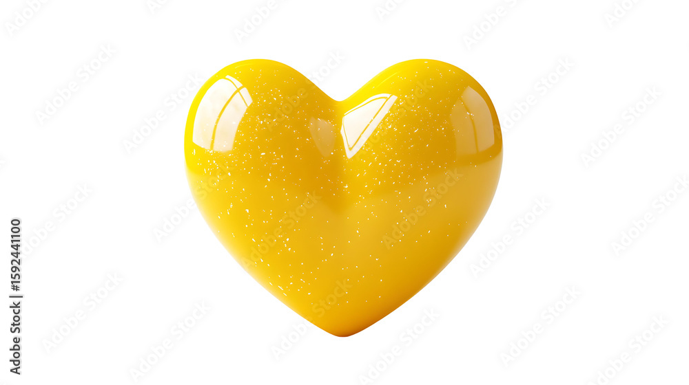Fototapeta premium yellow heart png