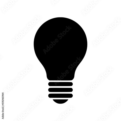 Light bulb silhouette
