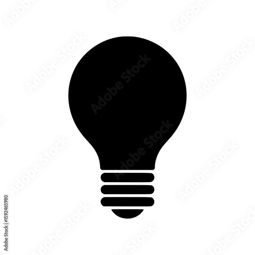 Light bulb silhouette