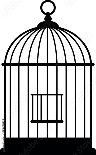 Vintage birdcage silhouette