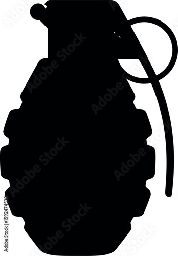 Grenade silhouette icon