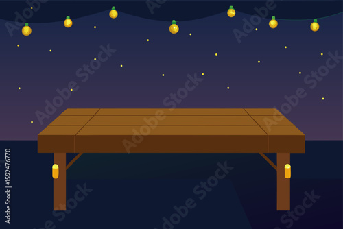 bench in night