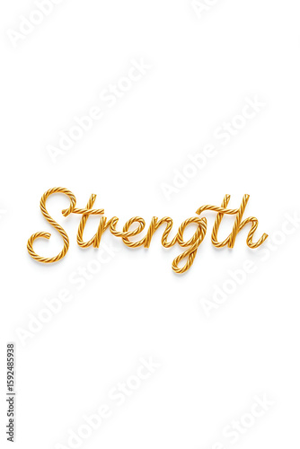 strength words with rope 