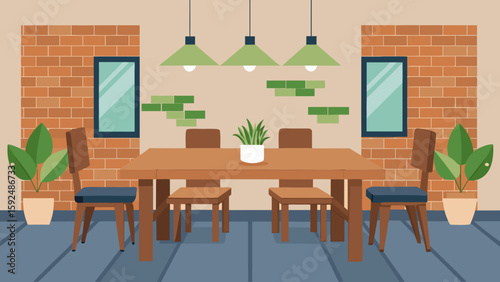 modern dining room