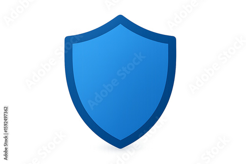 Free Download Blue shield emblem symbol of protection security and safety isolated on transparent background - GFXLoad