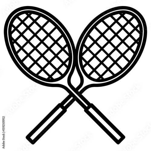  Tennis Racket Vector Illustration