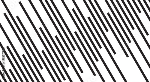 Abstract Black Diagonal Lines Background. Linear Background of Diagonal Stripes. Vector Illustration.