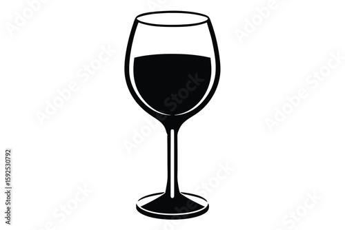 wine glass vector icon