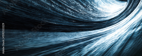 Curve looks smooth and shiny.
It feels like a wave frozen in time.
