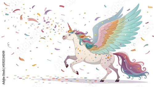 vector illustration of an abstract horse