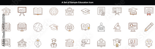 Abstract Graphic Elements and Icons for Presentations