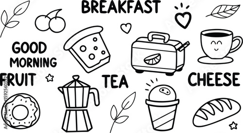 Fast food sketch for fastfood restaurant or bistro. Vector cheeseburger burger or hotdog sandwich snack, french fries or pizza and coffee or soda drink, taco and black burger.