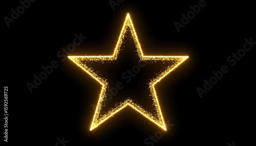 Glowing golden star graphic