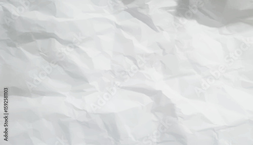 Sheet of paper white Empty cleaned crumpled as a background texture of a surface. Paper pattern texture of white crumpled. Texture of old light paper with kinks. 
