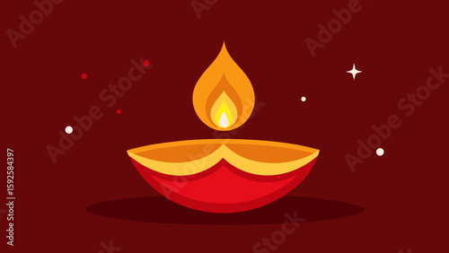 burning candle in a glass