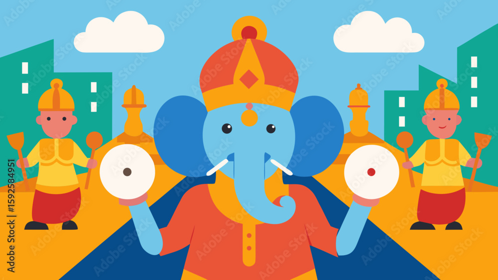 Naklejka premium people on the beach